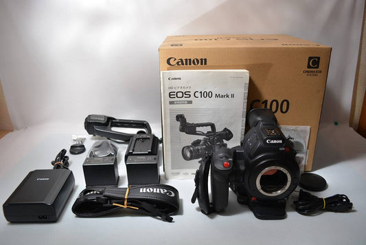 Canon EOS C100 Mark II Digital Cinema Camera Body EF Mount [x1183131701]