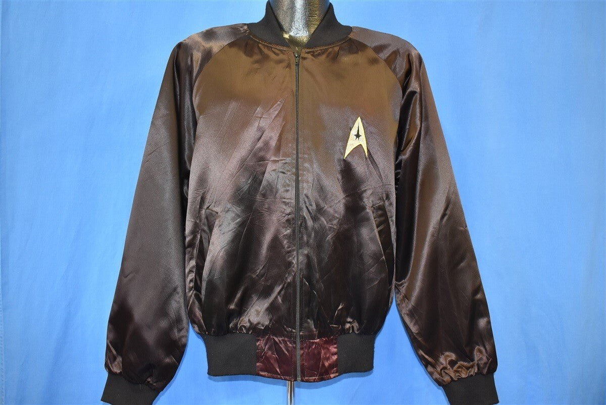 STAR TREK 25TH ANNIVERSARY 1991 BLACK SATIN JACKET LARGE [m1218246646]