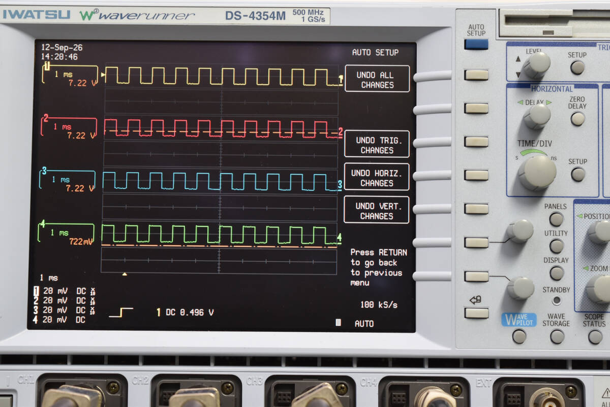IWATSU-LeCroy DS-4354M Digital Oscilloscope 500MHz 4CH with 3 LeCroy Probes PP006 (as-is) [w1244302075]