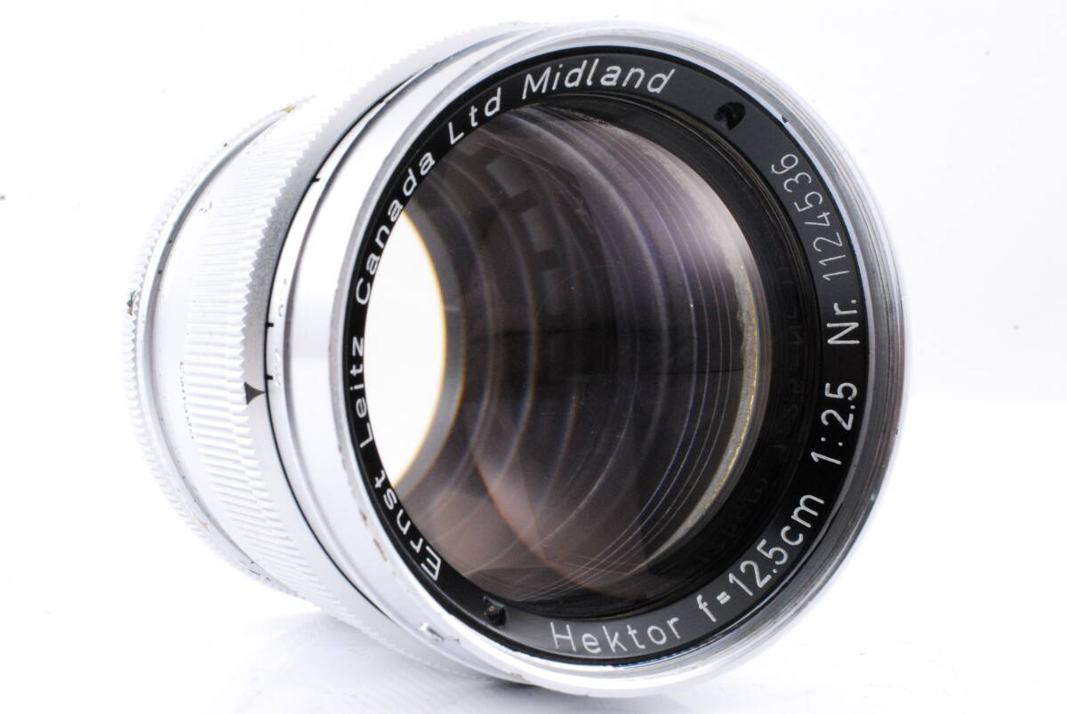 [Good product, guaranteed, operation confirmed] Leica Ernst Leitz 12.5cm 125mm f/2.5 Hektor Canada Midland Visoflex Lens #Q8741 [s1170872713]