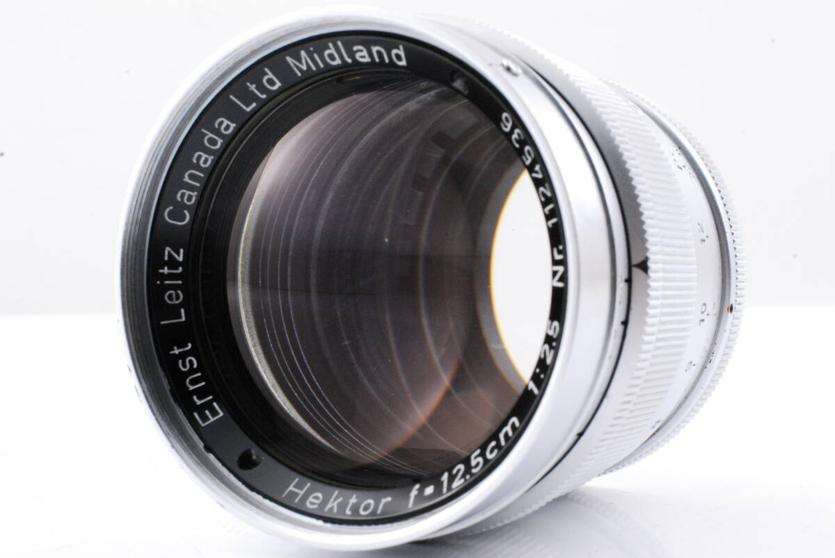 [Good product, guaranteed, operation confirmed] Leica Ernst Leitz 12.5cm 125mm f/2.5 Hektor Canada Midland Visoflex Lens #Q8741 [s1170872713]