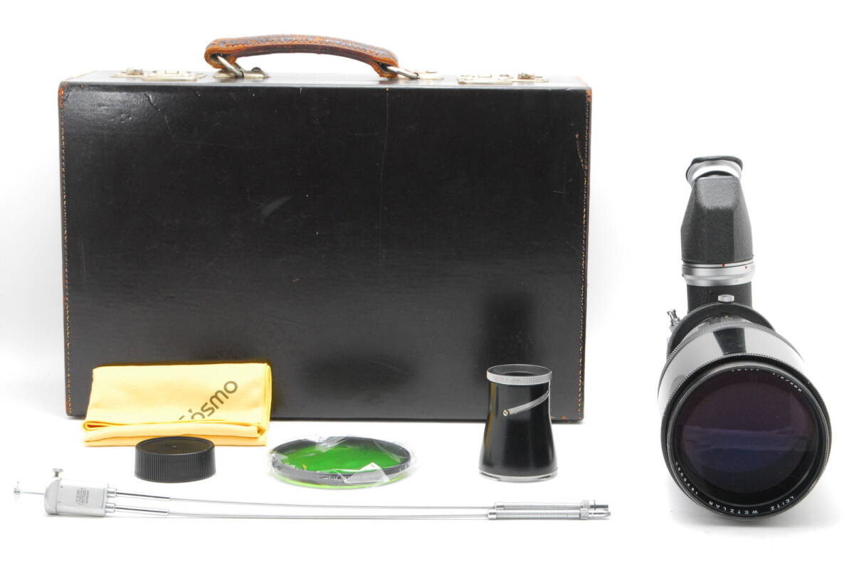[Good condition, guaranteed, operation confirmed] Leica For Terito M 400mm f/5 Lens Visoflex Accessories Case etc. #Q9327 [g1177550621]