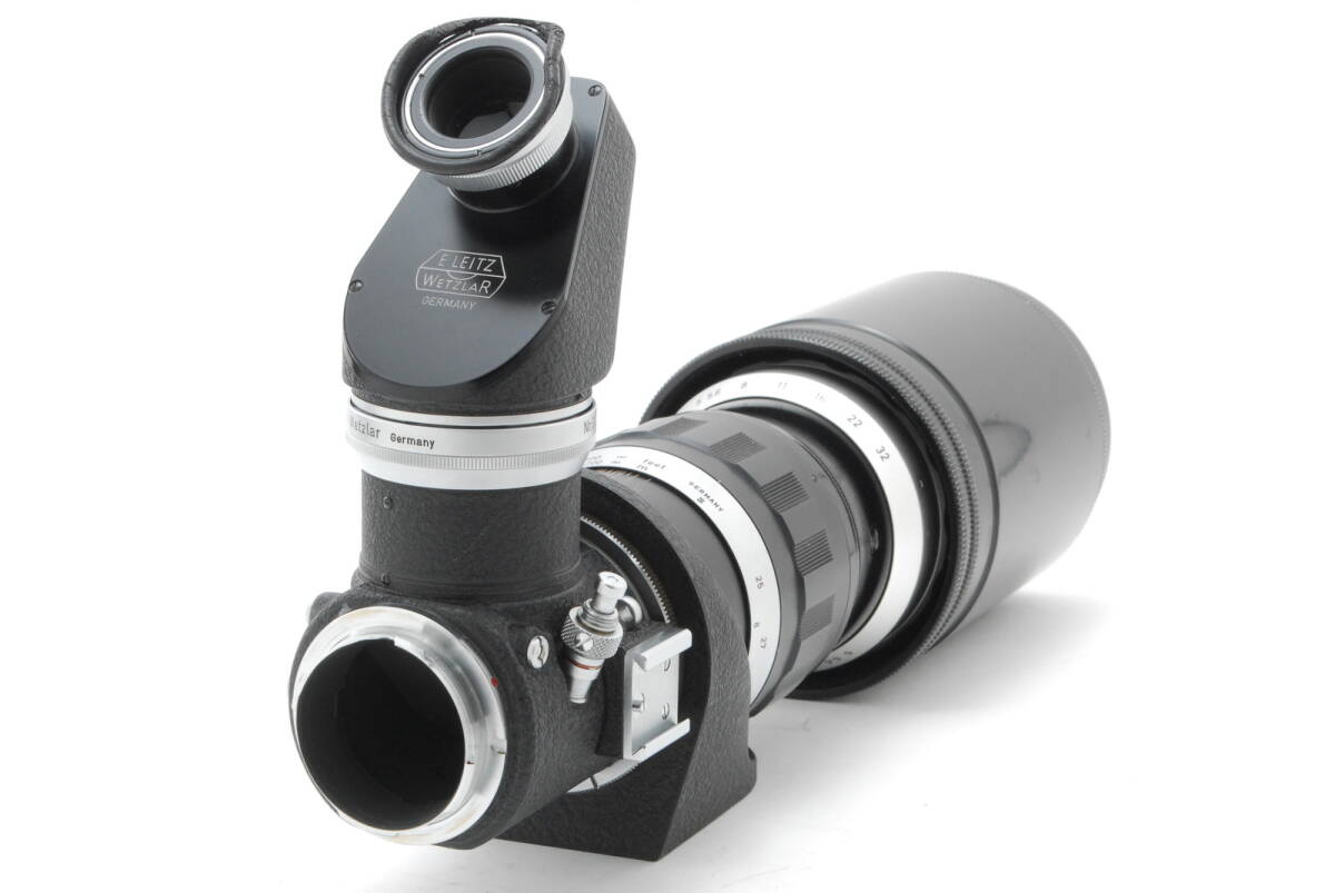 [Good condition, guaranteed, operation confirmed] Leica For Terito M 400mm f/5 Lens Visoflex Accessories Case etc. #Q9327 [g1177550621]