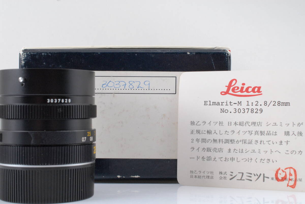 [Good product, guaranteed, operation confirmed] Leica ELMARIT Leitz Canada 28mm f/2.8 Ver.2 2nd Wide Lens Elmarit Lights Canada Wide Angle Lens #Q8748 [b1181278815]