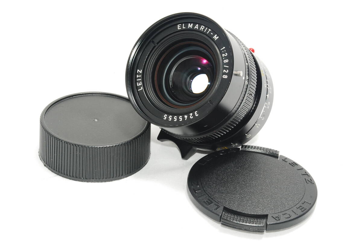 ★LEICA genuine front/rear cap included★ Leica Elmarit M 28mm F2.8 3rd generation 3rd E49 Made in CANADA y1524 [j1199300339]