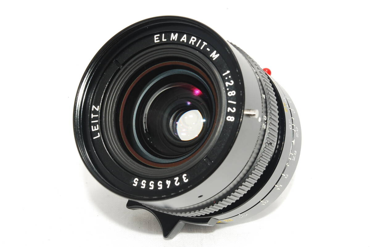 ★LEICA genuine front/rear cap included★ Leica Elmarit M 28mm F2.8 3rd generation 3rd E49 Made in CANADA y1524 [j1199300339]
