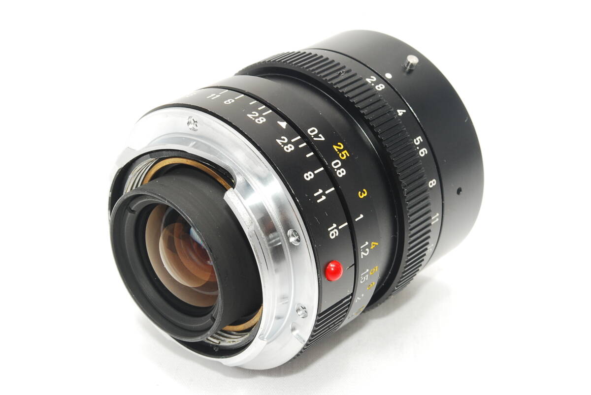 ★LEICA genuine front/rear cap included★ Leica Elmarit M 28mm F2.8 3rd generation 3rd E49 Made in CANADA y1524 [j1199300339]