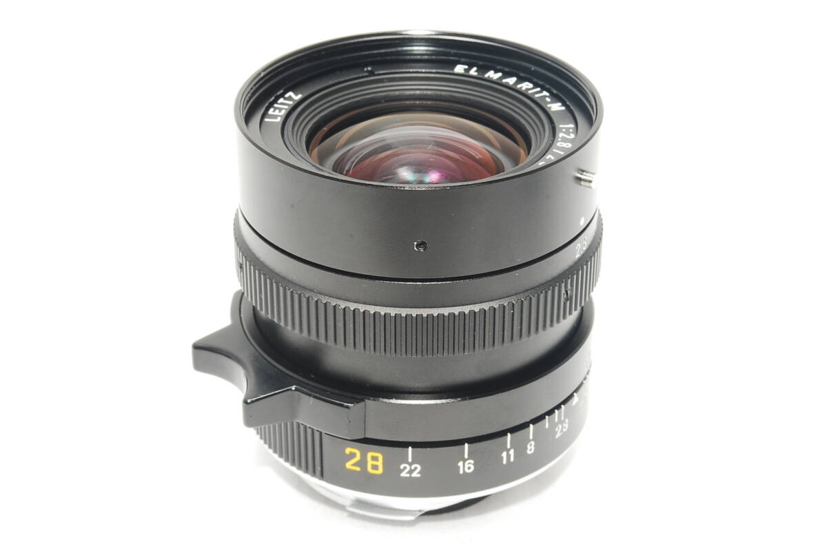 ★LEICA genuine front/rear cap included★ Leica Elmarit M 28mm F2.8 3rd generation 3rd E49 Made in CANADA y1524 [j1199300339]