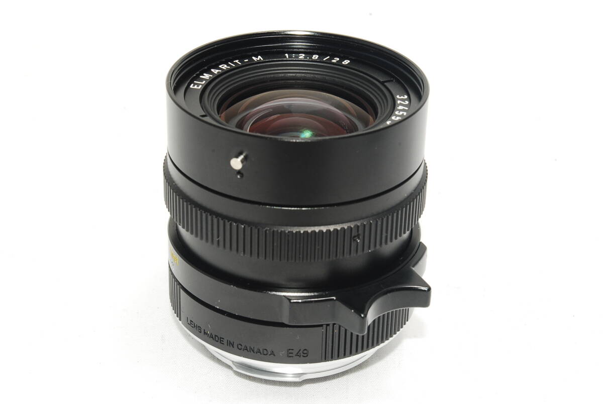 ★LEICA genuine front/rear cap included★ Leica Elmarit M 28mm F2.8 3rd generation 3rd E49 Made in CANADA y1524 [j1199300339]