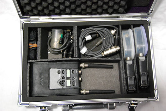 Sony WRR-862 WRT-850 Wireless Transmitter Receiver Pair with Microphone and Case [x1246783445]