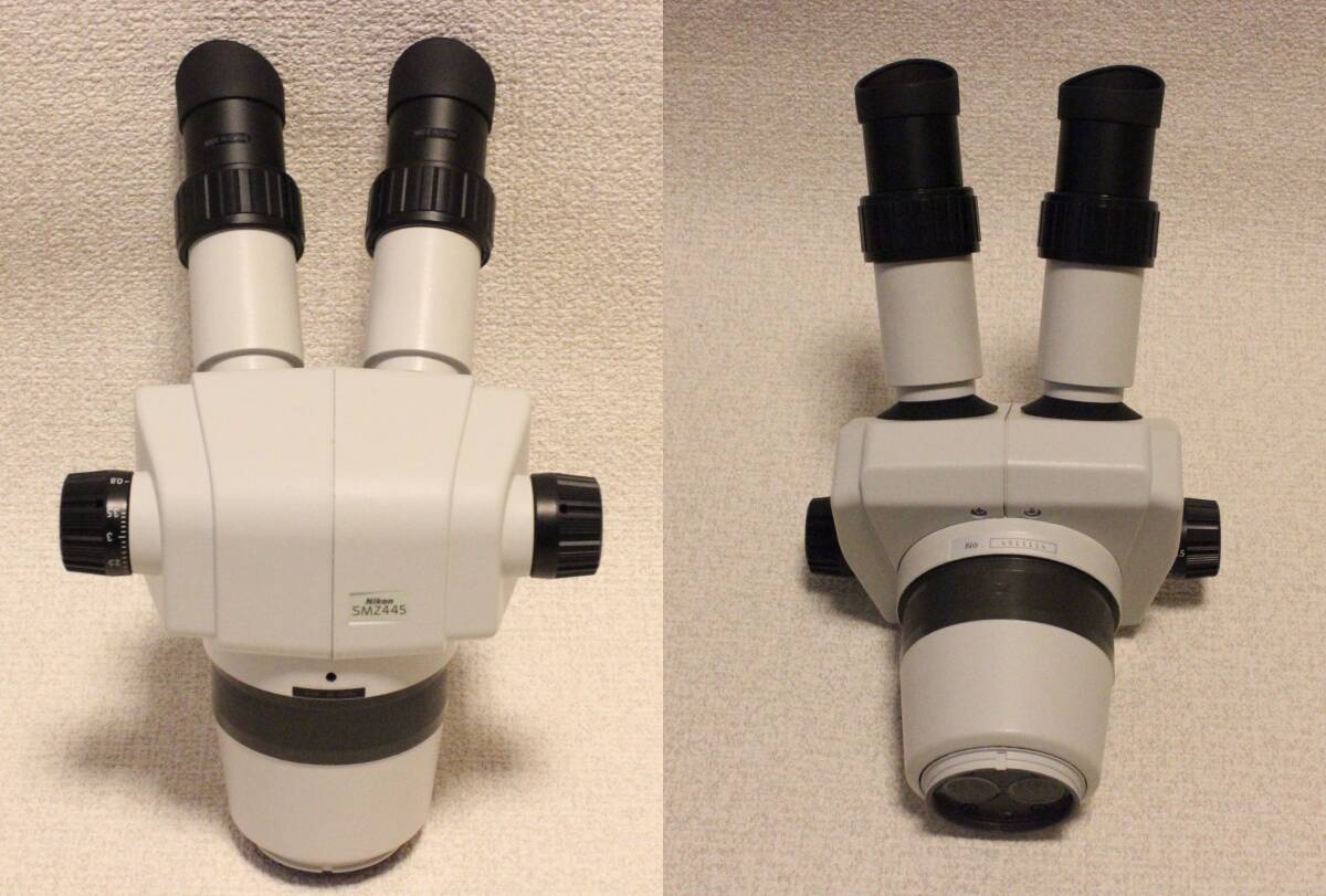 Nikon SMZ445 Stereo Microscope Eyepiece 10x/20 10x/21 Hayashi Repik Twin Arm LED Lighting HDA-TW3B Plain Stand C-PS [k1216320989]