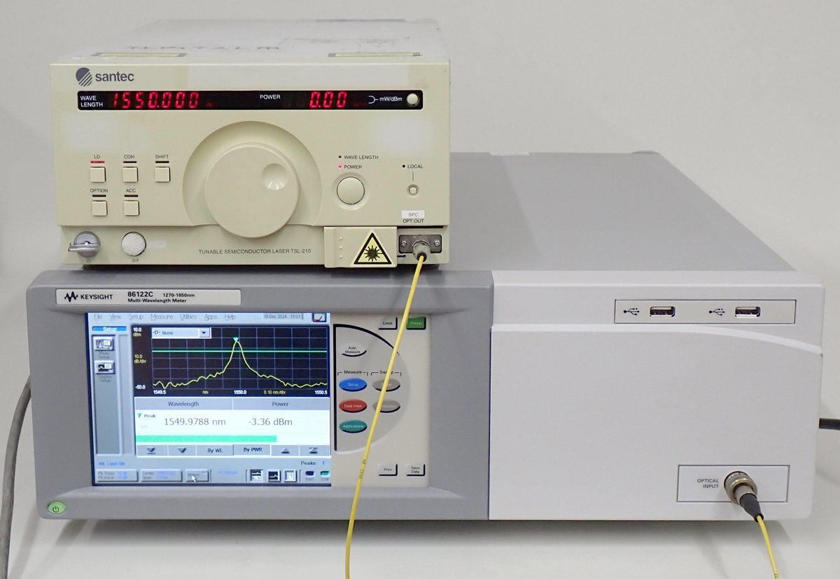 RT54560◆KEYSIGHT/Keysight 86122C Opt.021/110/81000FI Multi-Wavelength Meter Optical Wavelength Meter 1270-1650nm [No Return Guaranteed]