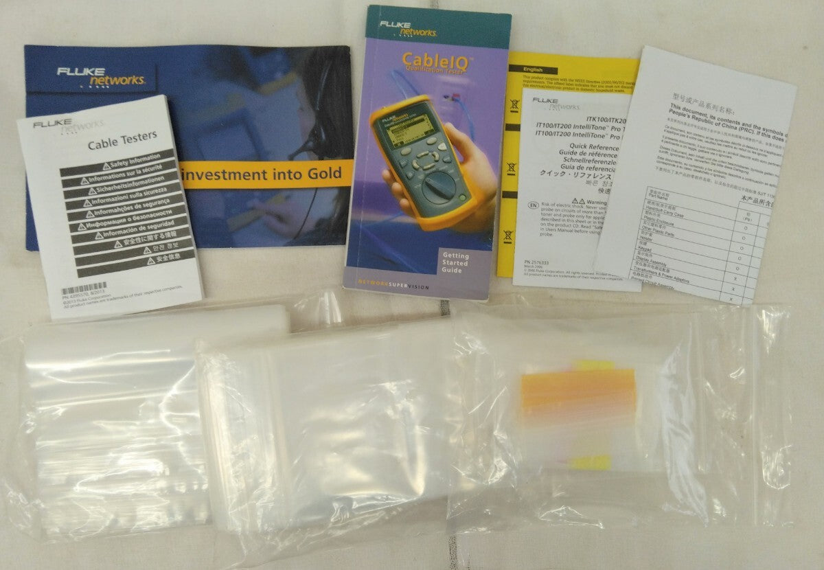 FLUKE Networks CABLEIQ Wiring Verification Tester Cable Analyzer [h1217818031]