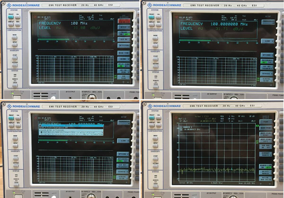 Rohde & Schwarz ESI EMI Test Receiver 20Hz-40GHz 1088.7490.40 (as-is) [e1189323471]