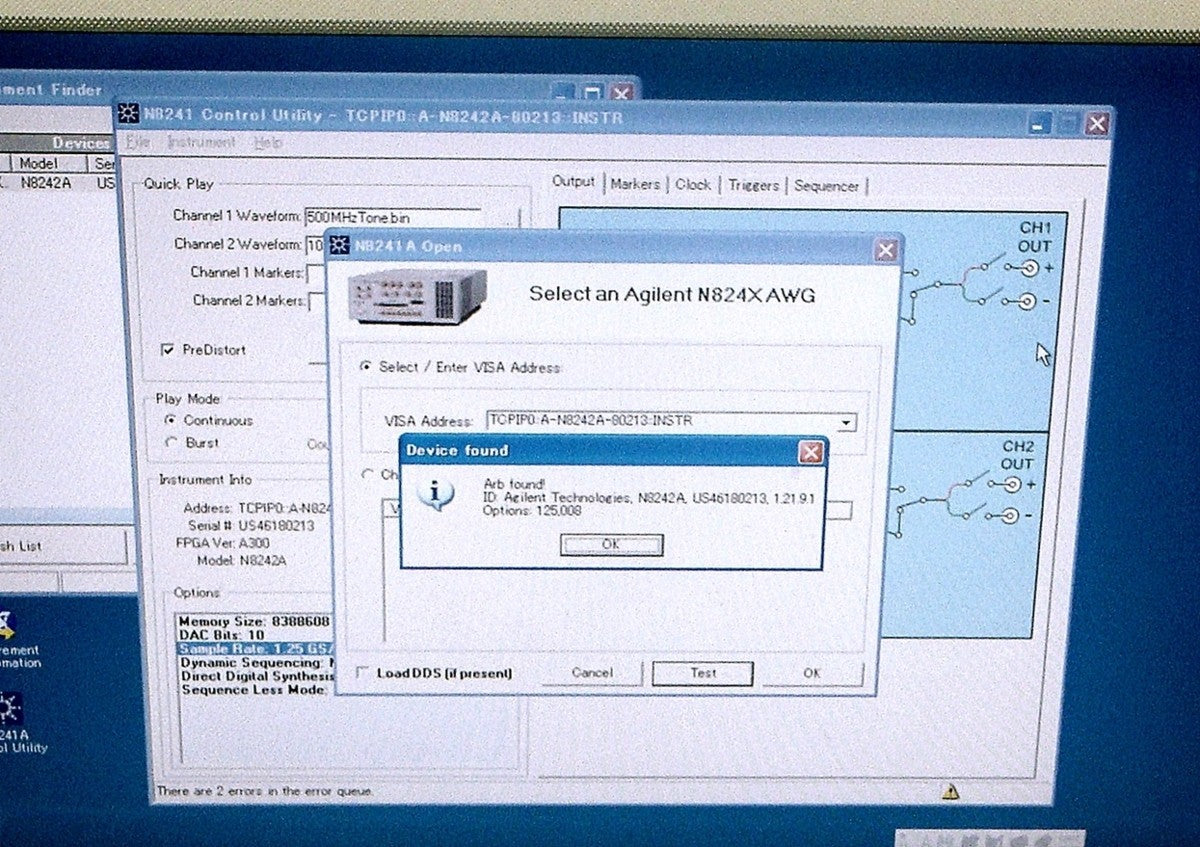 Agilent N8242A Arbitrary Waveform Generator 500MHz 1.25GS/s 2CH [x688978872]
