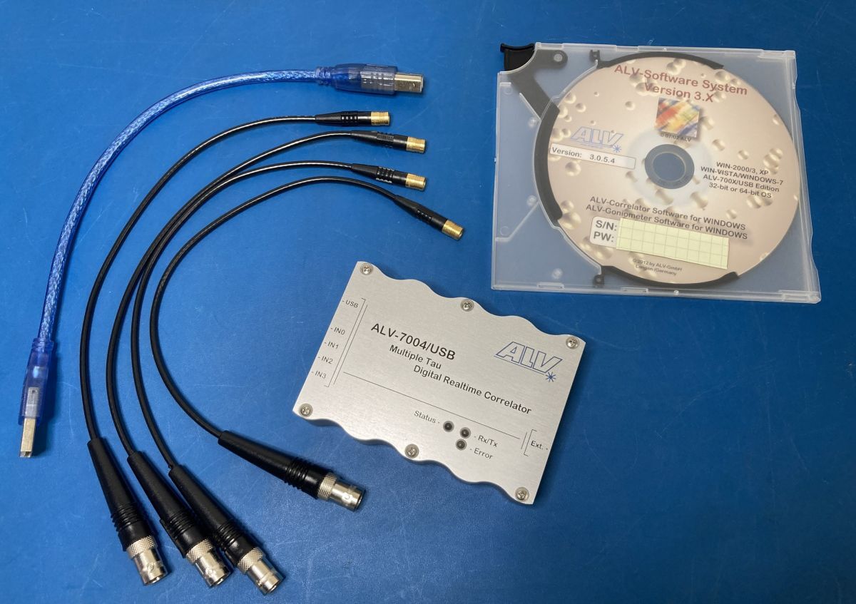 ALV-7004/USB Multiple Tau Digital Realtime Correlator [q1227179040]
