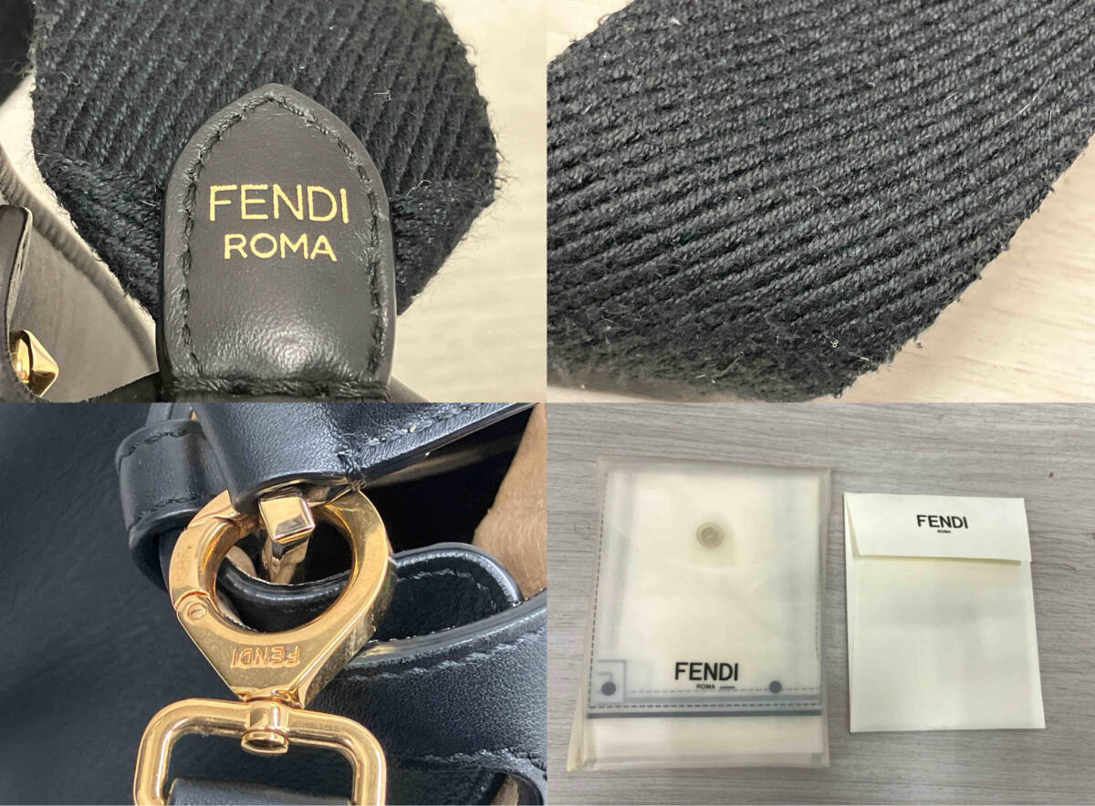 Fendi Peekaboo X-Light Medium Shoulder Bag Black [r1220606640]