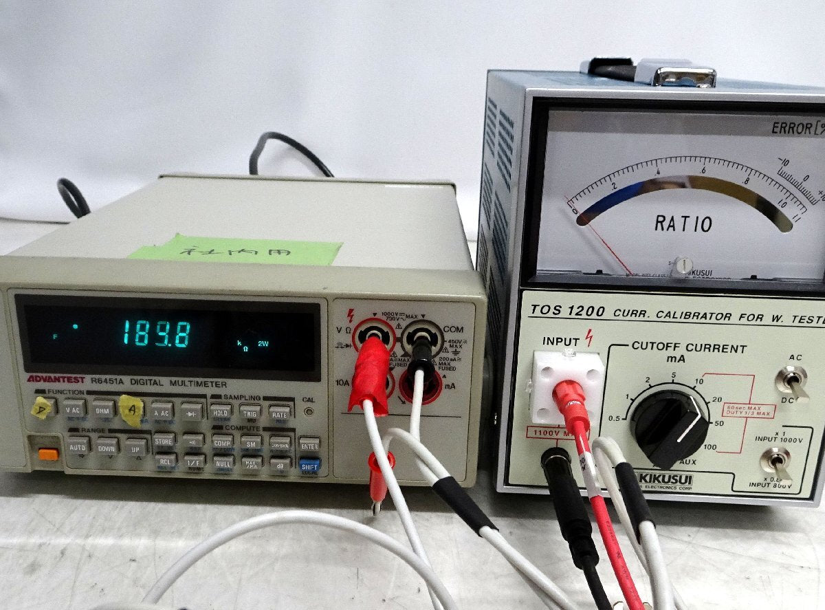 Kikusui TOS1200 Current Calibrator for W. Tester (as-is) [j1248692901]