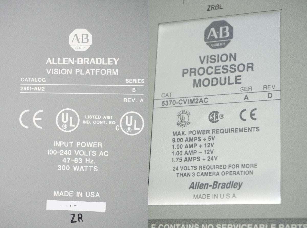 Allen-Bradley 2801-AM2 Vision Platform 5370-CVIM2AC Vision Processor Module 100V [g1221484325]