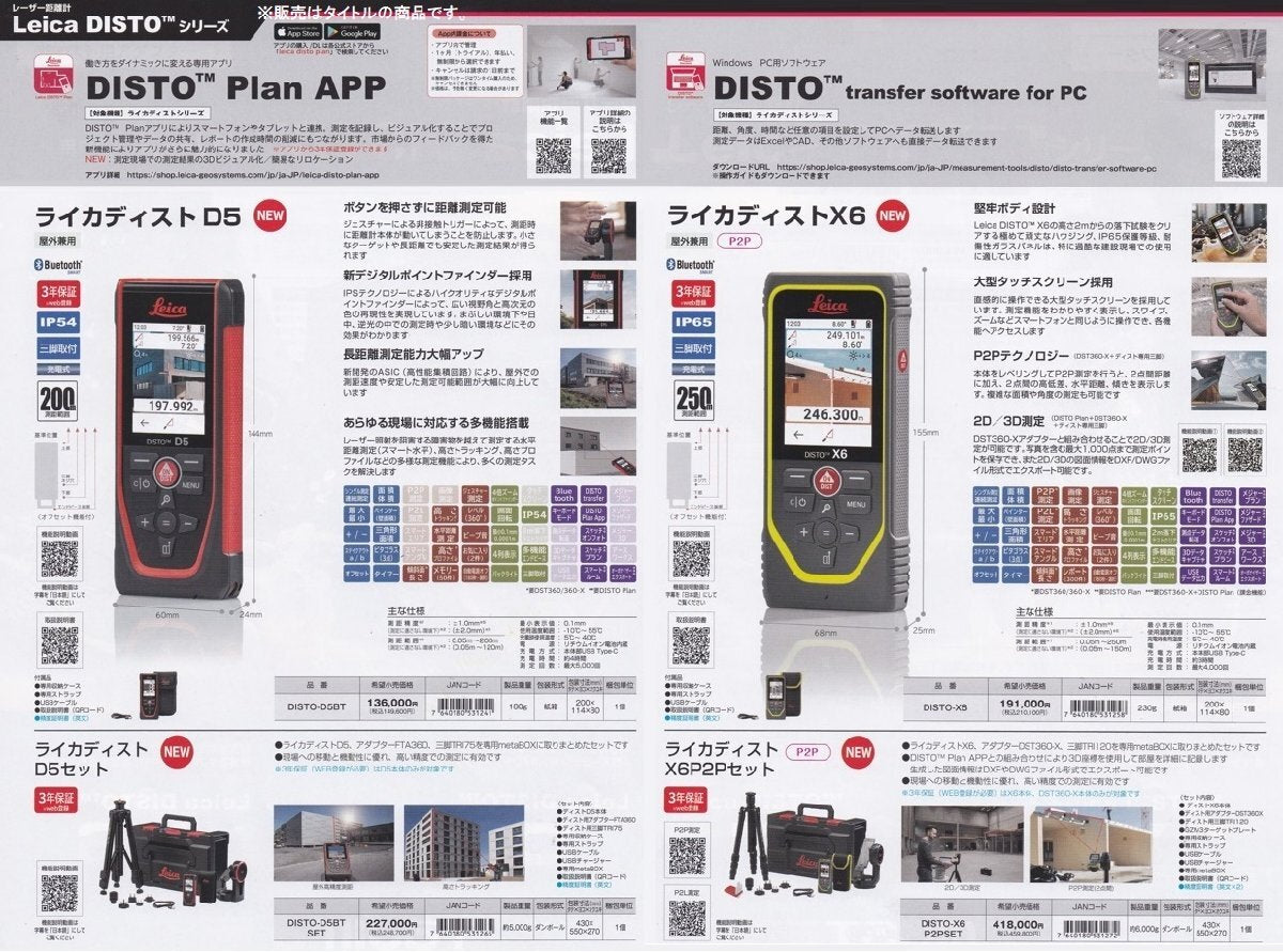 Tajima DISTO-D5BTSET Laser Rangefinder Set Leica 531265 [x1159158570]
