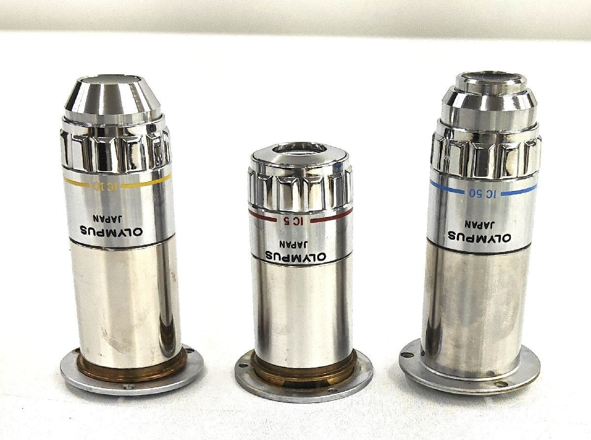 Olympus MSPlan50 MSPlan5 MSPlan10 Objective Lens 3-Piece Set [h1212325431]