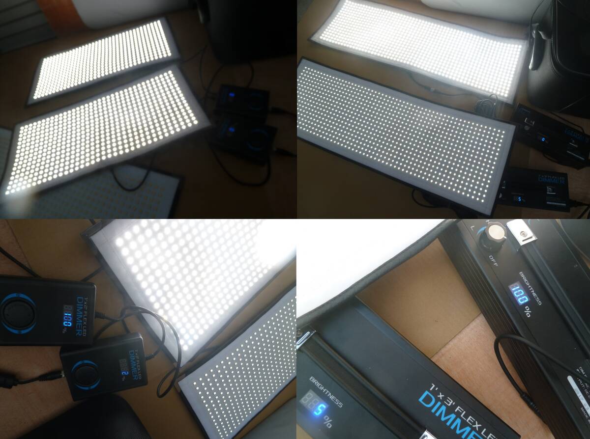 Westcott Flex Daylight Mat LED Light Set 1x2 1x3 with Dimmer (for parts or not working) [g1233642882]
