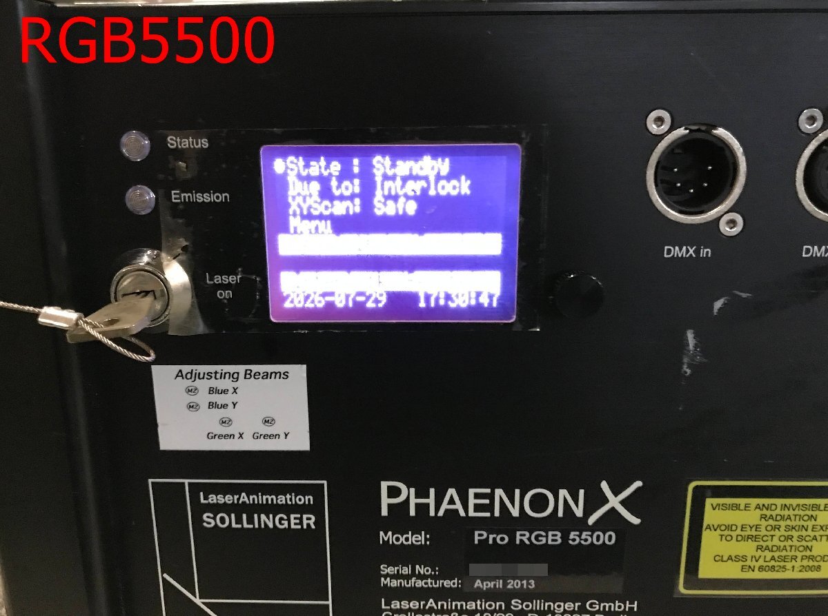LaserAnimation SOLLINGER PHAENON X Pro RGB 5500 Projector 2 Units (for parts or not working) [f1239481585]