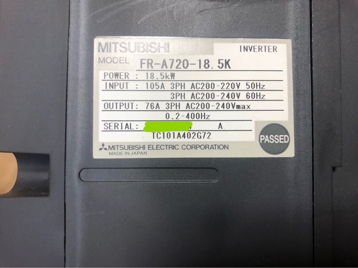 Mitsubishi Electric FR-A720-18.5K Drive Unit (open box) [c1208741586]