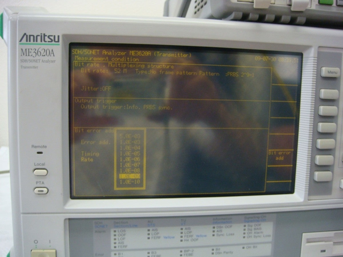 Anritsu ME3620A SDH/SONET Analyzer 2.4Gbps [p1048739591]