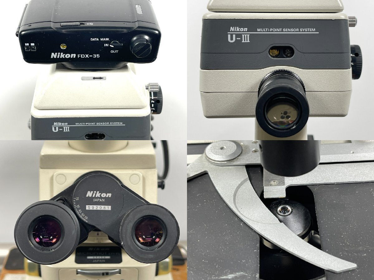 Nikon MICROPHOT Microscope Objective Lens Set of 3 Fluor 10 0.5 160/0.17 20 0.75 160/0.17 40 0.85 [v1181080496]