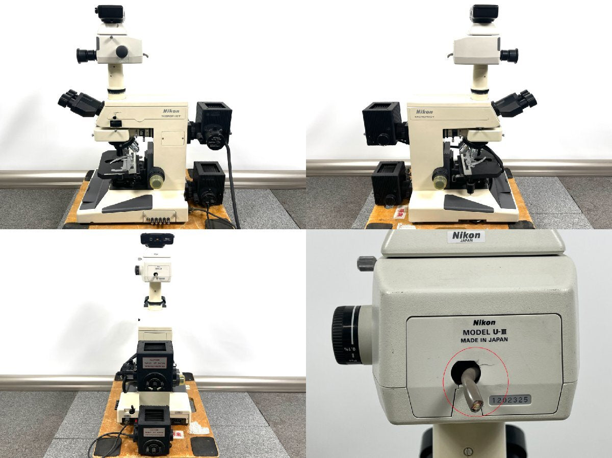 Nikon MICROPHOT Objective Lens Set of 3 Fluor 10 0.5 160/0.17 20 0.75 160/0.17 40 0.85 Microscope [v1181080496]