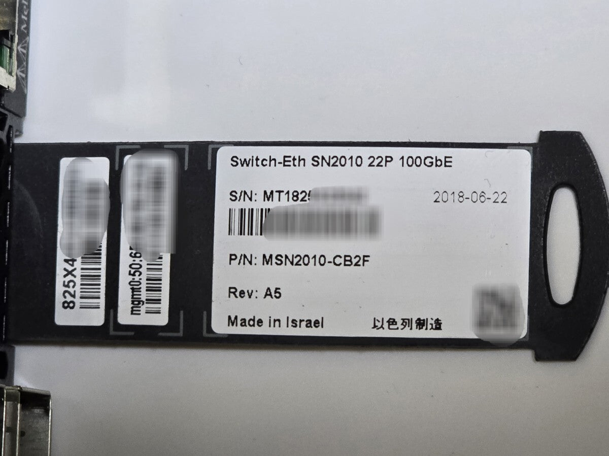 NVIDIA Mellanox Spectrum SN2010 Ethernet Switch | 25GbE/100GbE | SFP28/QSFP28 | Half Rack [f1216096978]