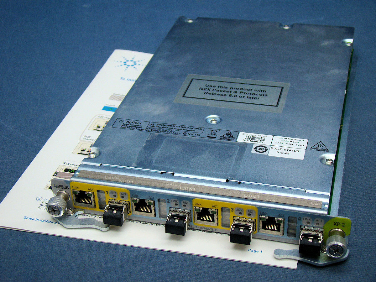 Agilent N5553B 10/100/1000 Ethernet Test Card 4 Ports [r1043121344]