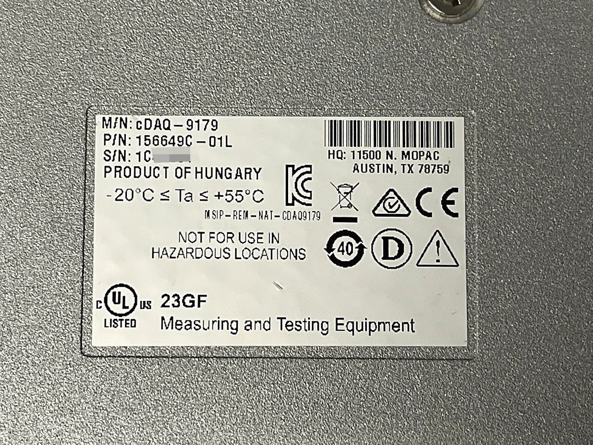 National Instruments cDAQ-9179 14-Slot CompactDAQ Chassis Set of 2 [o1044877085]