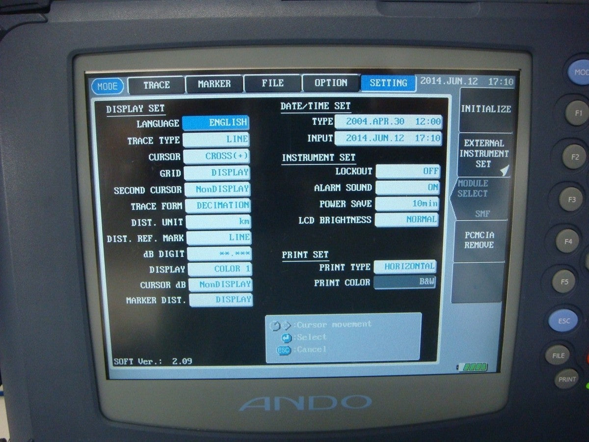 Ando AQ7260 AQ7264 OTDR 1.3/1.55um 40dB [r1048624270]