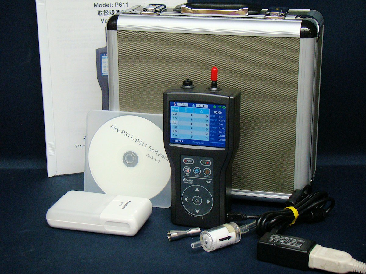 Airy Technology P611 Handheld Airborne Particle Counter [j1049675192]