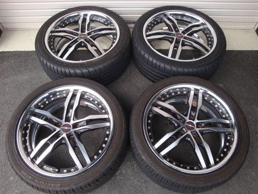 AME Sharen 19 Inch Aluminum Wheels + DAYTON 245/40R19 Tires + MAXTREK 245/40ZR19 Tires Set of 4 [k1053823051]