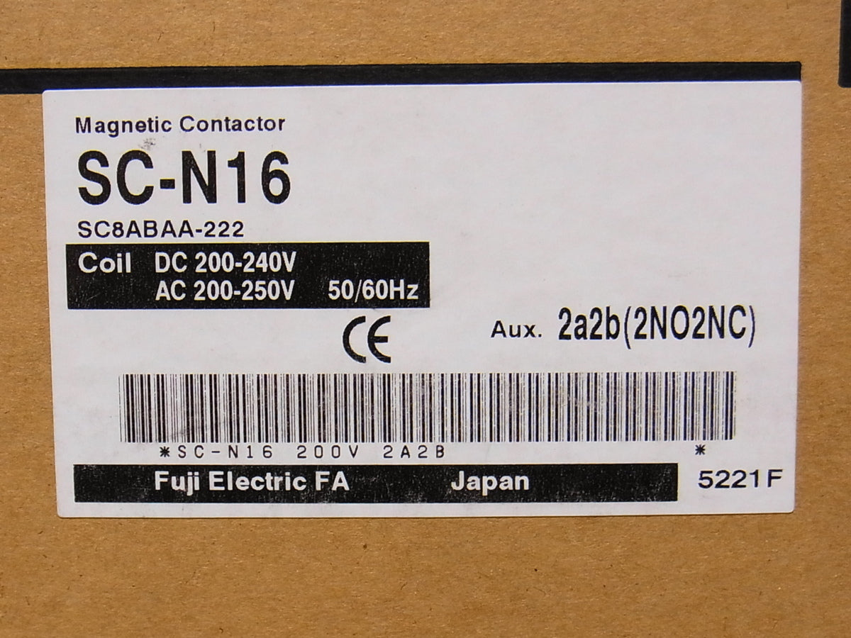 Fuji Electric SC-N16 Magnetic Contactor AC200 [q1054337778]