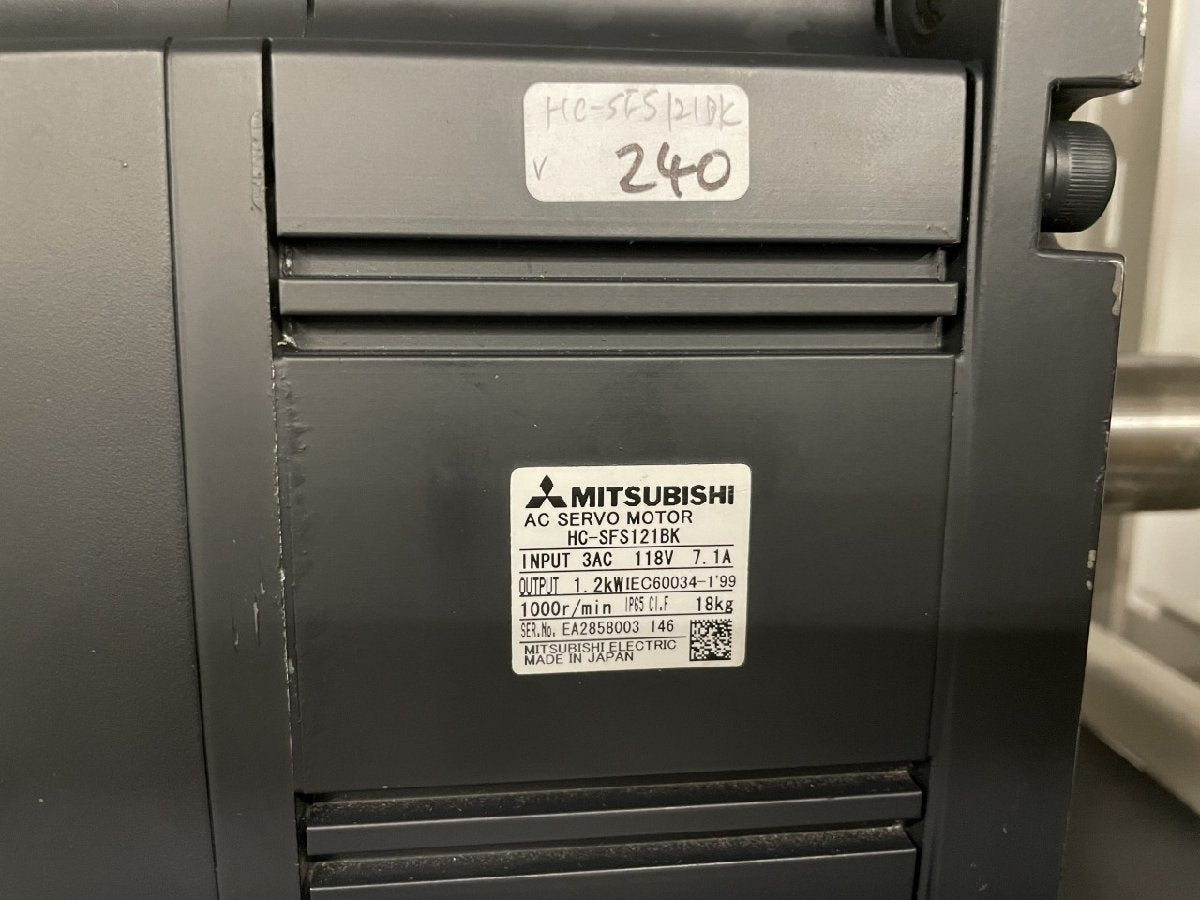 Mitsubishi Electric HC-SFS121BK Servo Motor [e1059939988]