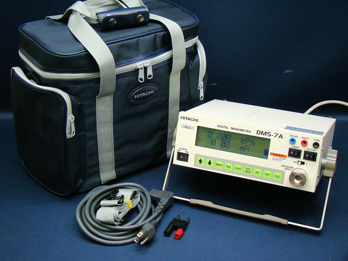 HITACHI DMS-7A-2K Digital Manometer Pressure Gauge 2kPa [1091498065]