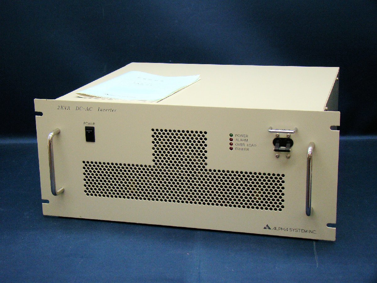 Alpha System 2KG100-100A DC-AC Inverter 2KVA 1.6kW Input DC100V Output AC100V [u1092817831]