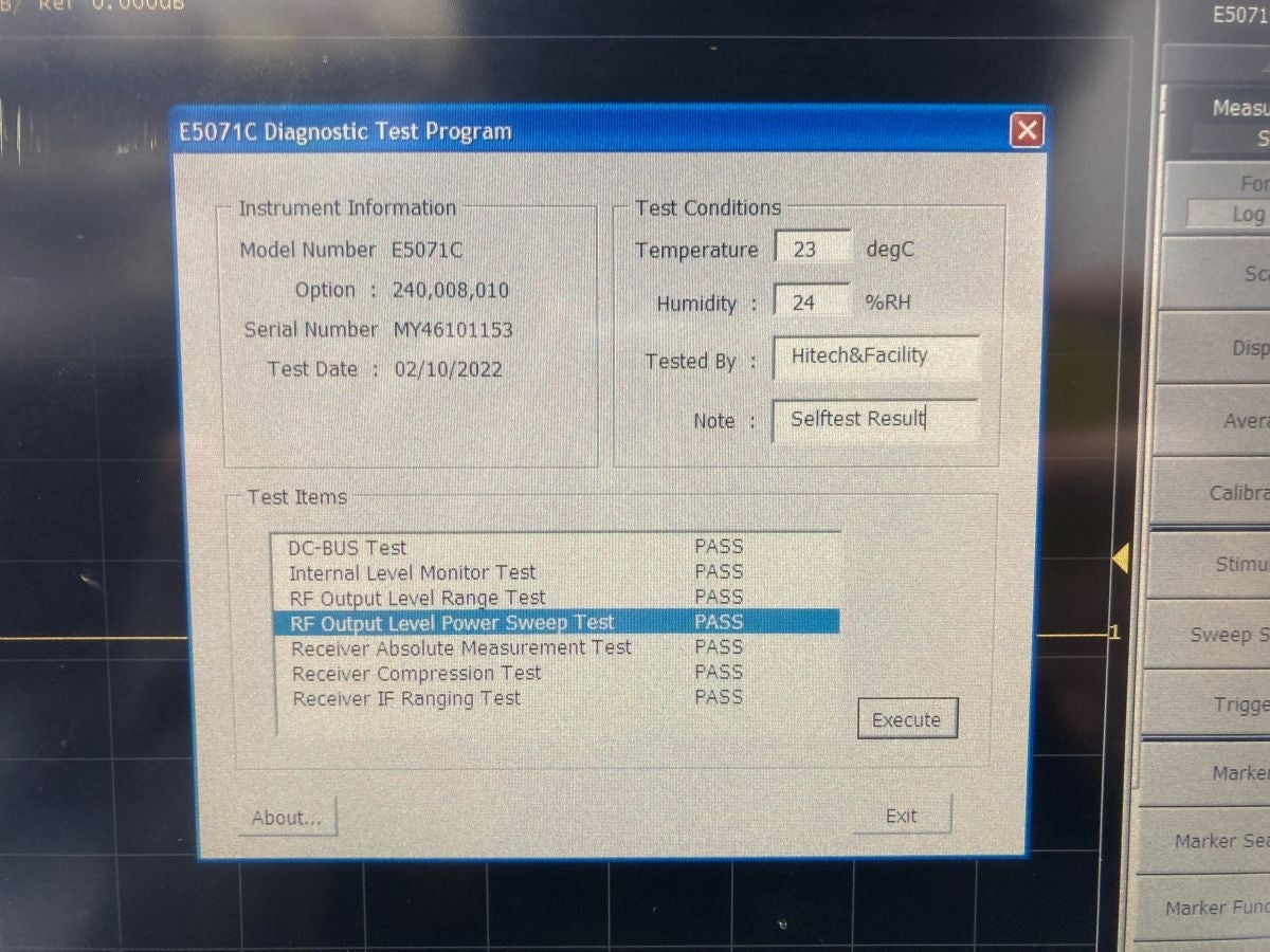 Agilent E5071C Network Analyzer 9kHz-4.5GHz [u1098662883]