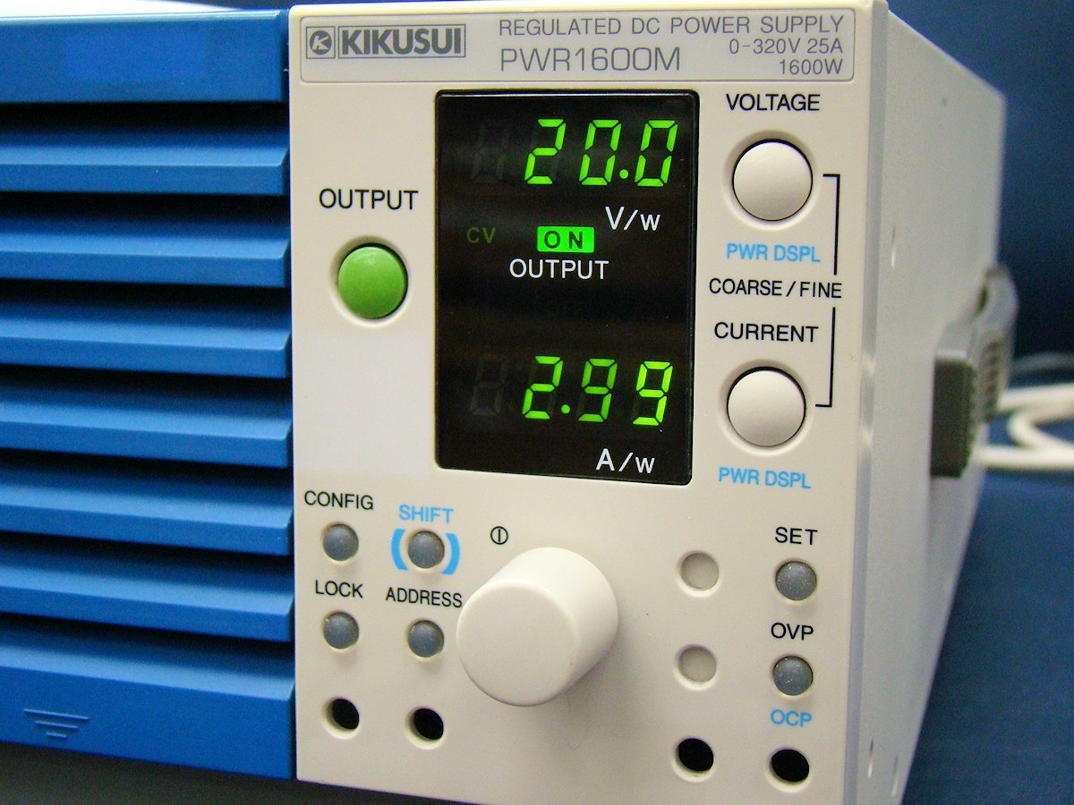 Kikusui PWR1600M Regulated DC Power Supply 0-320V 0-25A 1600W [x1101131301]