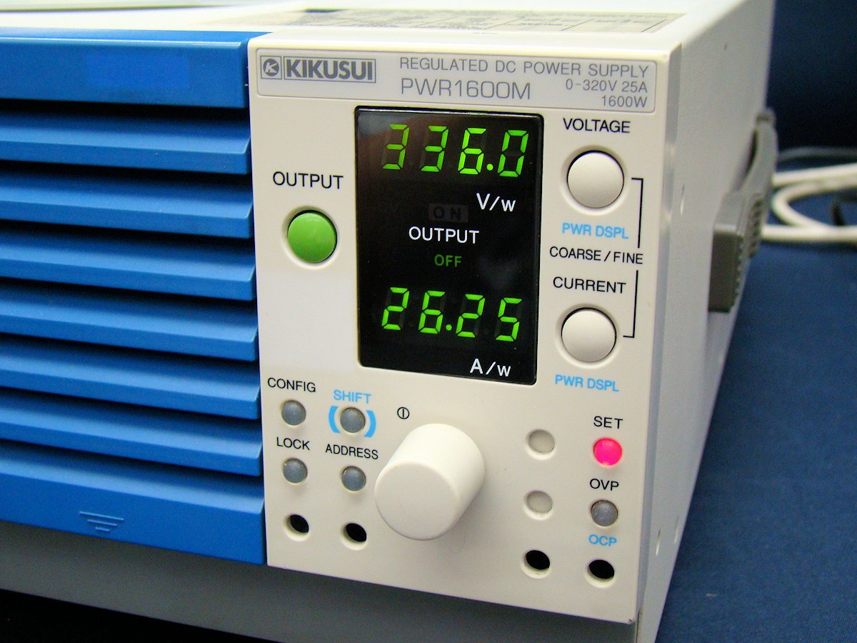 Kikusui PWR1600M Regulated DC Power Supply 0-320V 0-25A 1600W [x1101131301]