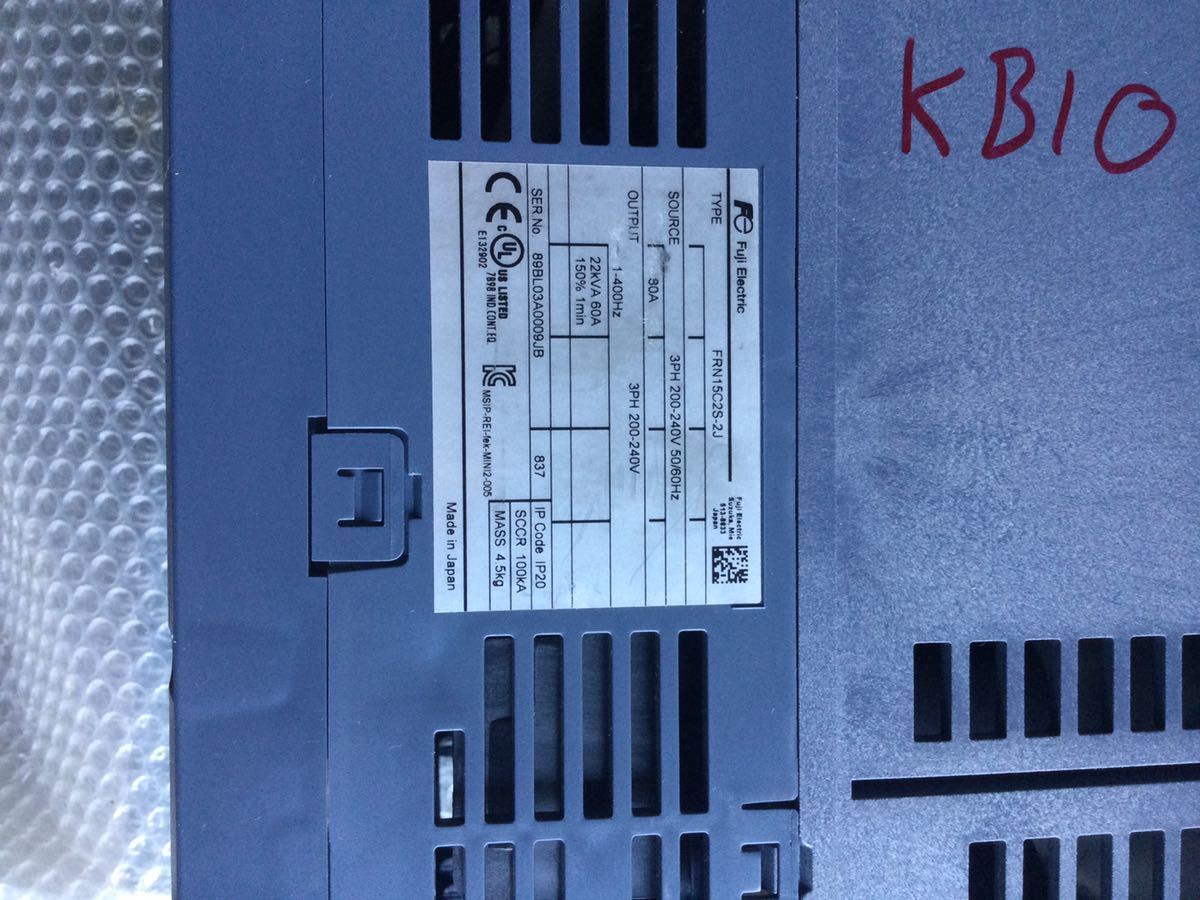 Fuji Electric FRN15C2S-2J Power Supply 4.5kg [c1114229875]