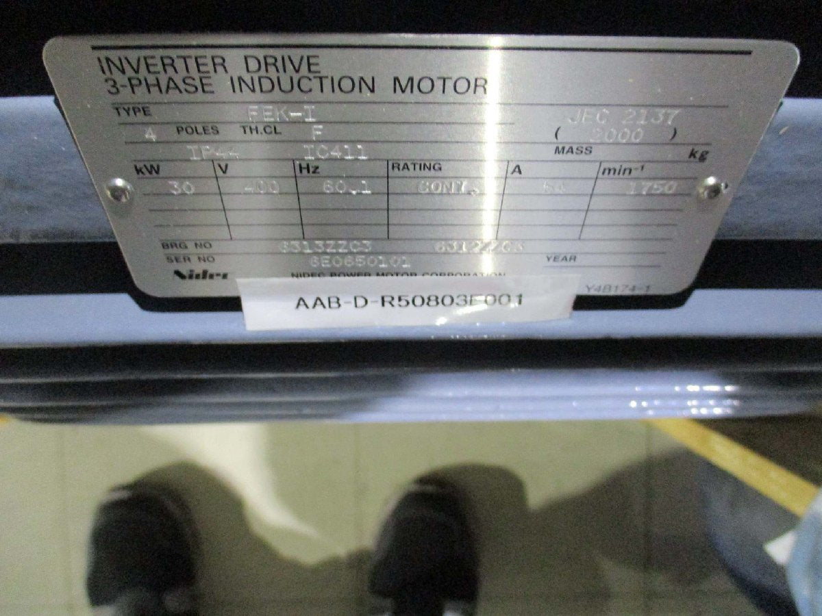 NIDEC FEK-I INVERTER DRIVE 3-PHASE INDUCTION MOTOR 400V AAB-D-R50803E001 [w1115515087]