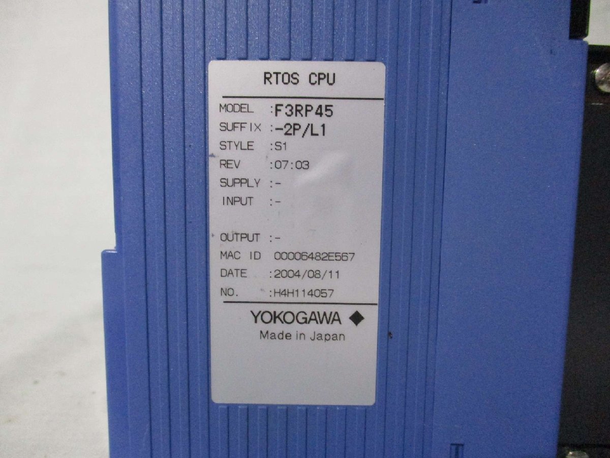 Yokogawa Electric F3RP45-2P/L1 RTOS CPU Module [c1115509719]