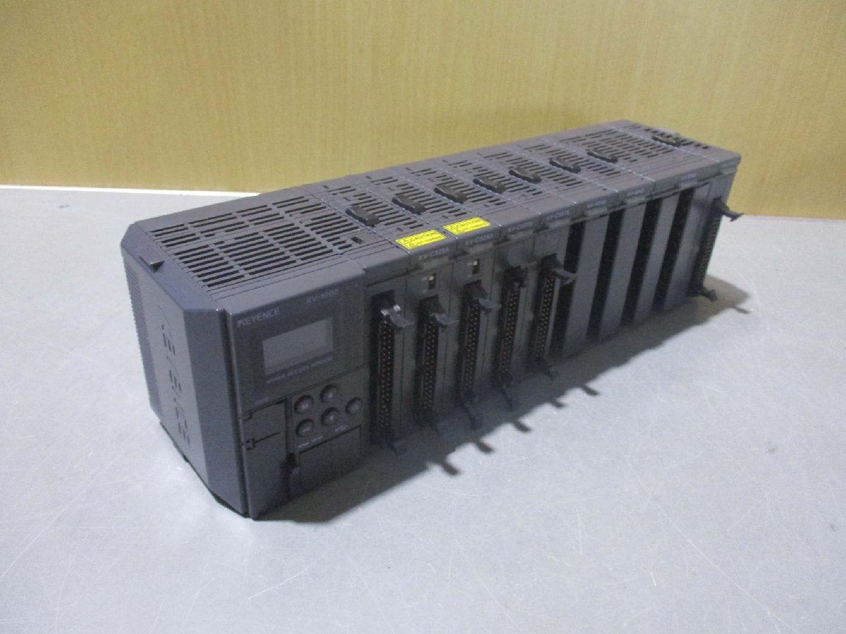 Keyence KV-1000 Control Unit with KV-C32xa x2, KV-32TA x2, KV-AD40 x2, KV-TF40, KVC32TC [k1115516773]