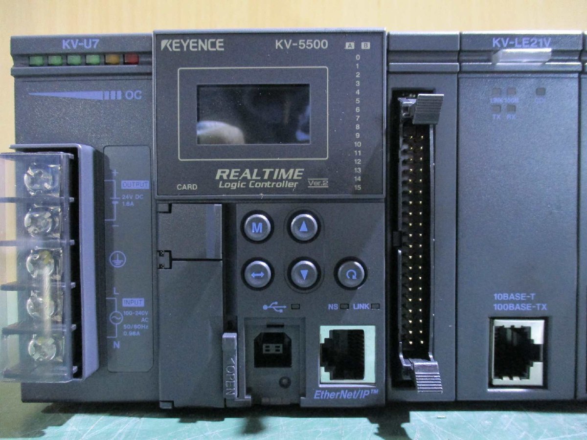 KEYENCE KV-5500 Controller Set U7 LE21V L21V ML16V EP21V CL20 C64XC C64TC [r1115494649]