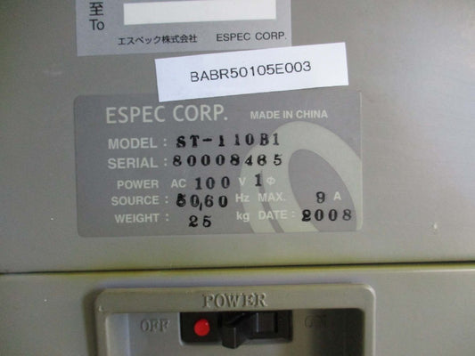 ESPEC ST-110B1 High Temperature Chamber [k1115519859]